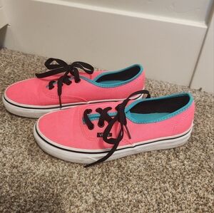 Pink and Teal Vans